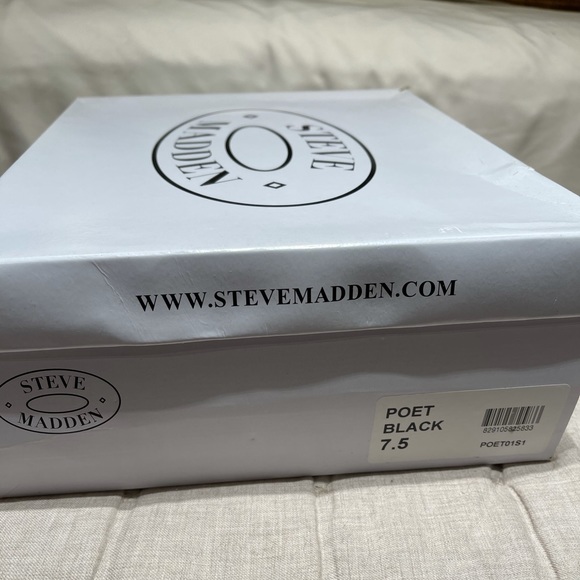 BRAND NEW Steve Madden Poet Heels Size 7.5 - Black - Picture 4 of 9